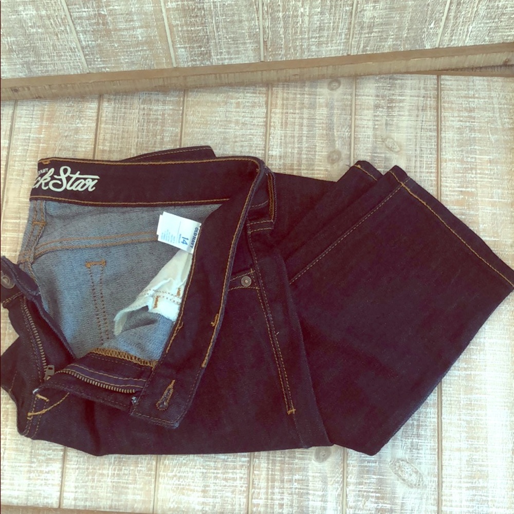 Old Navy dark wash skinny jeans